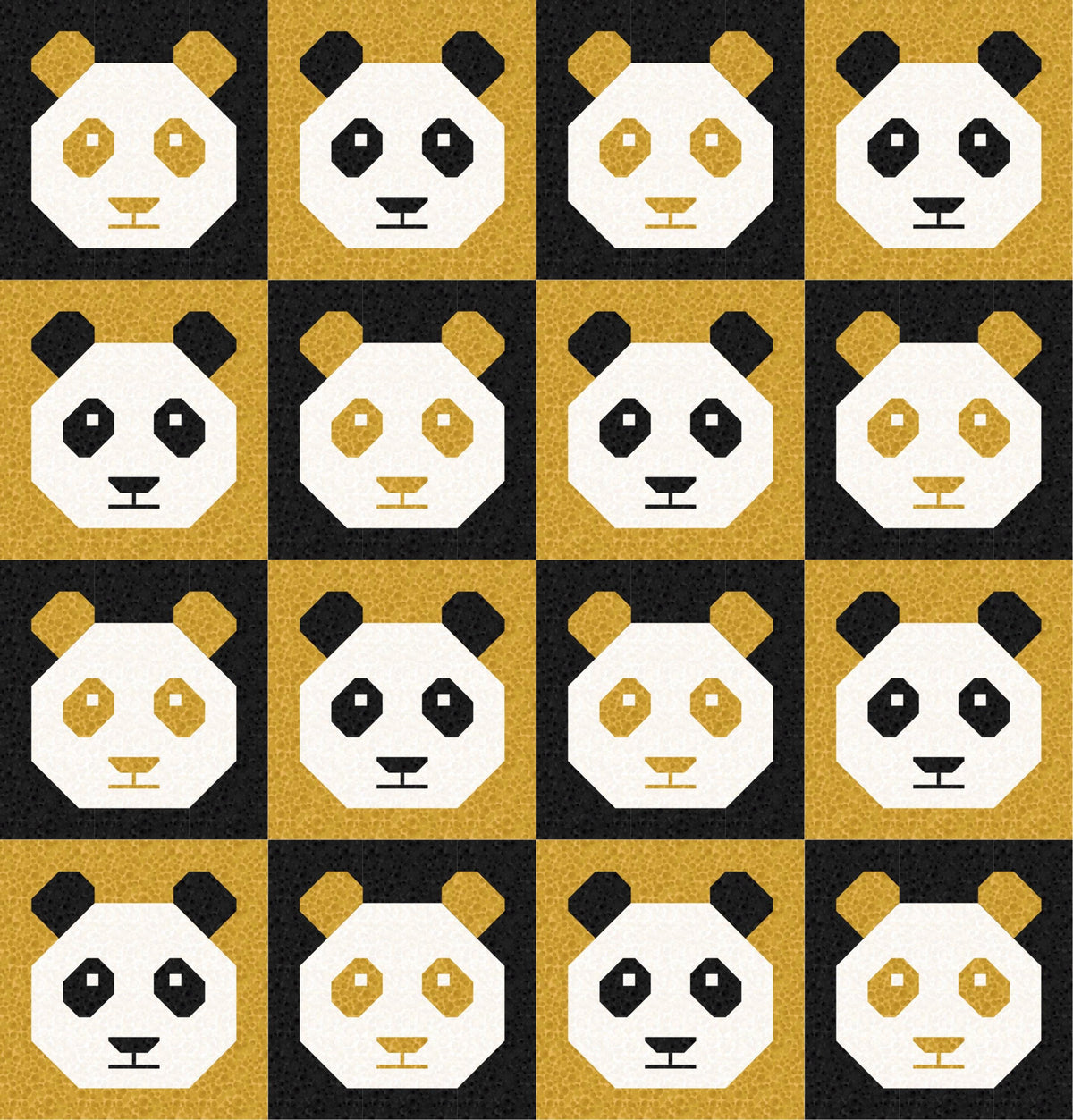 LIMITED EDITION!! Cotton and Joy Pandamonium Quilt Kit Featuring Lewis & Irene Bumbleberries Fabric Collection - Baby or Throw Size