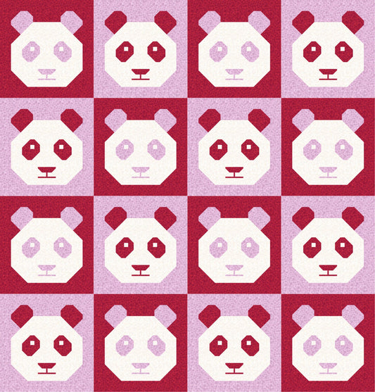 LIMITED EDITION!! Cotton and Joy Pandamonium Quilt Kit Featuring Lewis & Irene Bumbleberries Fabric Collection - Baby or Throw Size