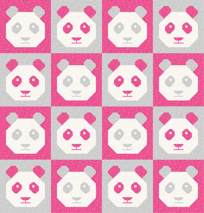 LIMITED EDITION!! Cotton and Joy Pandamonium Quilt Kit Featuring Lewis & Irene Bumbleberries Fabric Collection - Baby or Throw Size