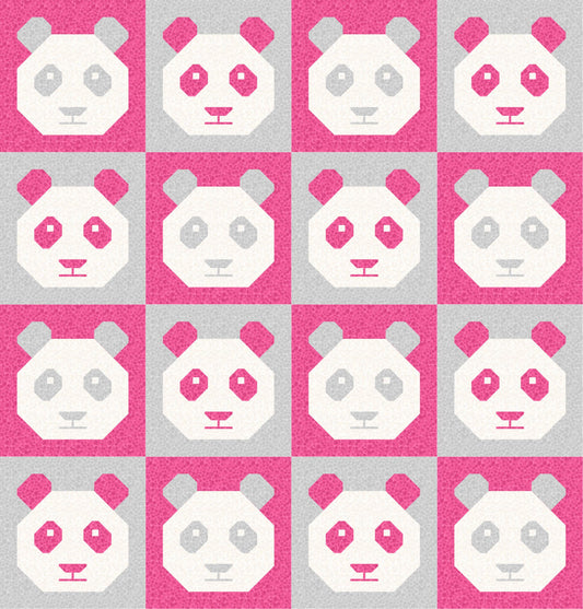 LIMITED EDITION!! Cotton and Joy Pandamonium Quilt Kit Featuring Lewis & Irene Bumbleberries Fabric Collection - Baby or Throw Size