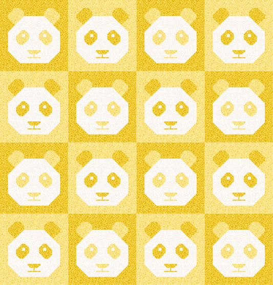 LIMITED EDITION!! Cotton and Joy Pandamonium Quilt Kit Featuring Lewis & Irene Bumbleberries Fabric Collection - Baby or Throw Size