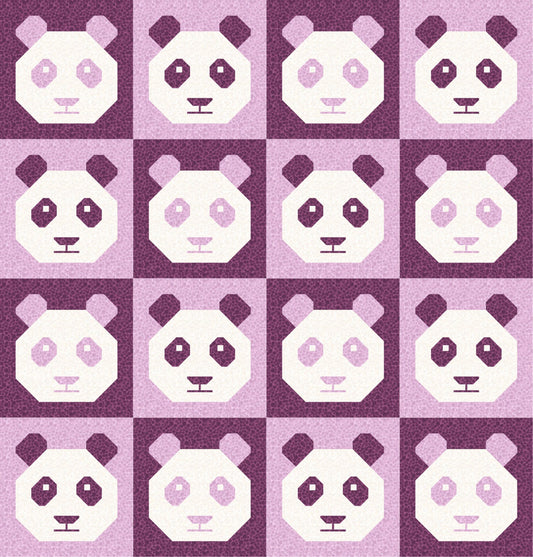 LIMITED EDITION!! Cotton and Joy Pandamonium Quilt Kit Featuring Lewis & Irene Bumbleberries Fabric Collection - Baby or Throw Size