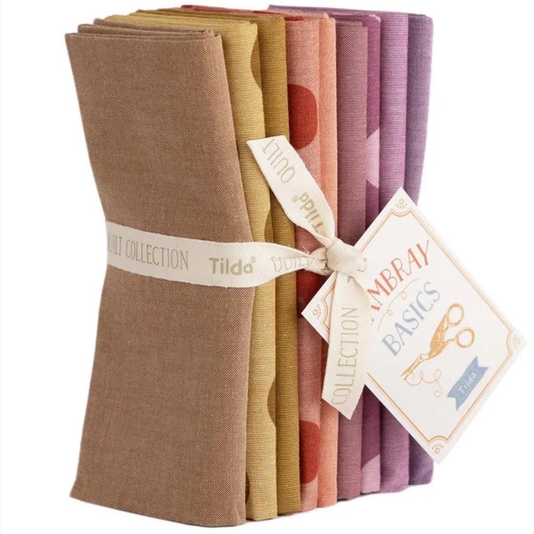 Tilda Basics Seasonal Chambray Autumn Fabric Collection 9pc Fat Quarter Bundle Authentic Premium 100% Cotton Fabrics