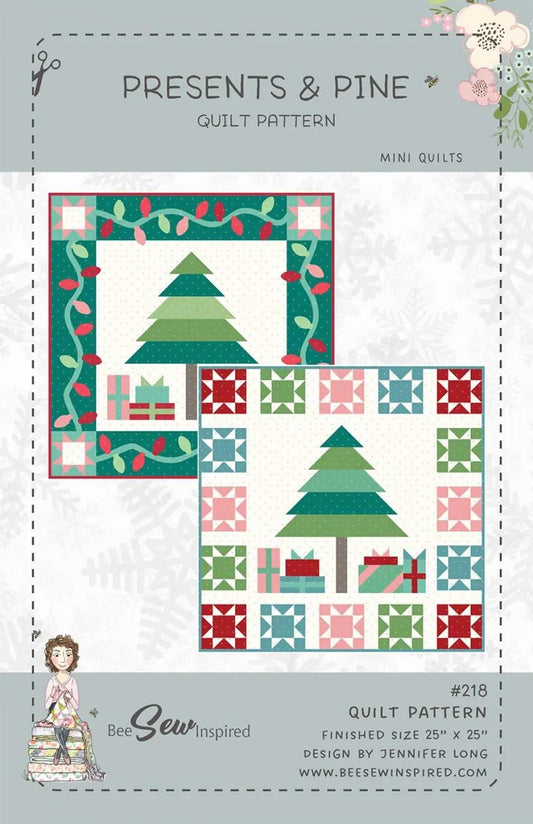 Sew-a-Story By Jennifer Long Presents & Pine Quilt Pattern Finished Size: 25"x25"