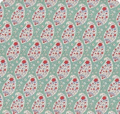 LAST BOLT! Tilda Jubilee Fabric Collection Teardrop Teal Authentic Premium 100% Cotton Fabrics