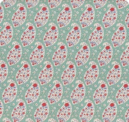 LAST BOLT! Tilda Jubilee Fabric Collection Teardrop Teal Authentic Premium 100% Cotton Fabrics