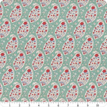 LAST BOLT! Tilda Jubilee Fabric Collection Teardrop Teal Authentic Premium 100% Cotton Fabrics