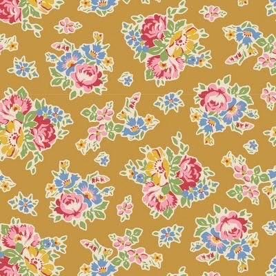 LAST BOLT! Tilda Jubilee Fabric Collection Sue Mustard Authentic Premium 100% Cotton Fabrics