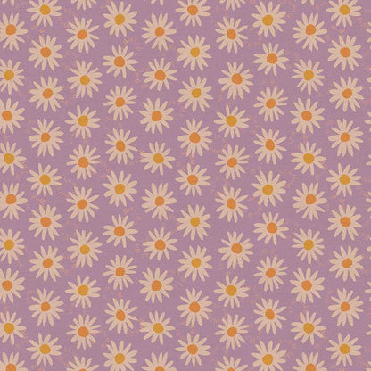 Paintbrush Studio Botanica Fabric Collection Daisy on Purple Authentic Premium 100% Cotton Quilt Shop Quality Fabrics