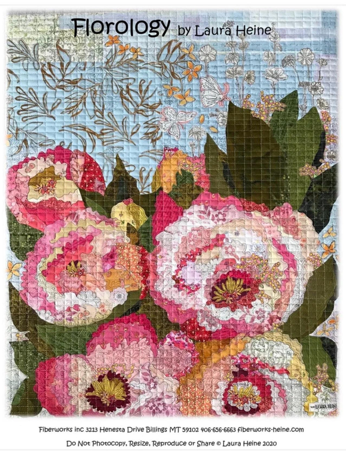 Fiberworks Laura Heine Florology Wall Pattern Finished Size: 24"x30"