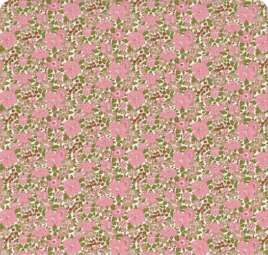 Tilda Creating Memories Winter Reds & Greens Fabric Collection Harper Pink Authentic Premium 100% Cotton Fabrics