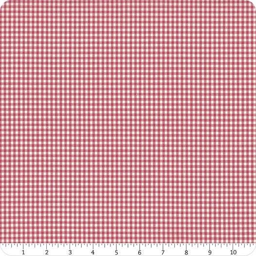 Tilda Creating Memories Winter Reds & Greens Fabric Collection Gingham Red Authentic Premium 100% Cotton Fabrics