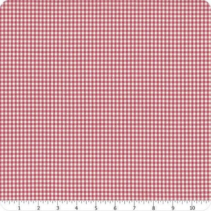 Tilda Creating Memories Winter Reds & Greens Fabric Collection Gingham Red Authentic Premium 100% Cotton Fabrics