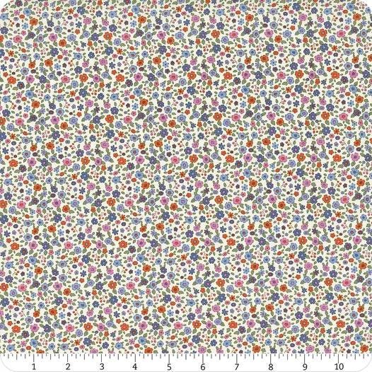 Tilda Creating Memories Summer and Ocean Blues Fabric Collection Evie Blue Authentic Premium 100% Cotton Fabrics