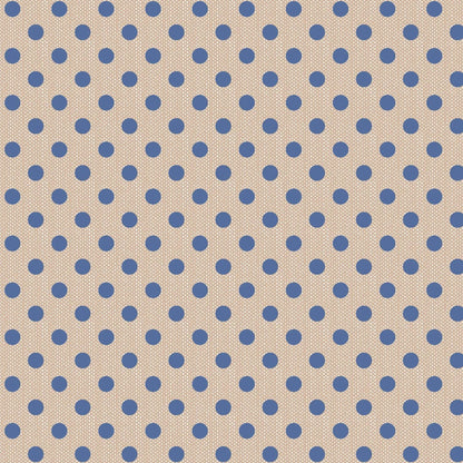 Tilda Creating Memories Summer and Ocean Blues Fabric Collection Polkadot Blue Authentic Premium 100% Cotton Fabrics