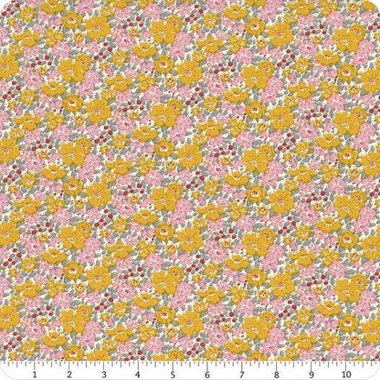 Tilda Creating Memories Spring and Easter Pastels Fabric Collection Harper Yellow Authentic Premium 100% Cotton Fabrics