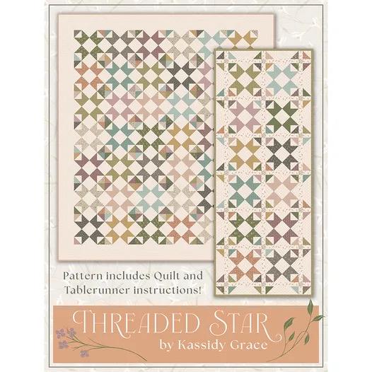 It's Sew Emma Kassidy Grace Threaded Star Quilt & Table Runner Pattern ISE-312