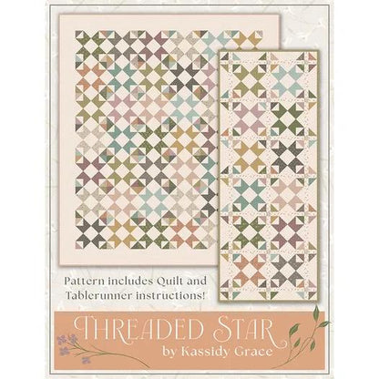 It's Sew Emma Kassidy Grace Threaded Star Quilt & Table Runner Pattern ISE-312