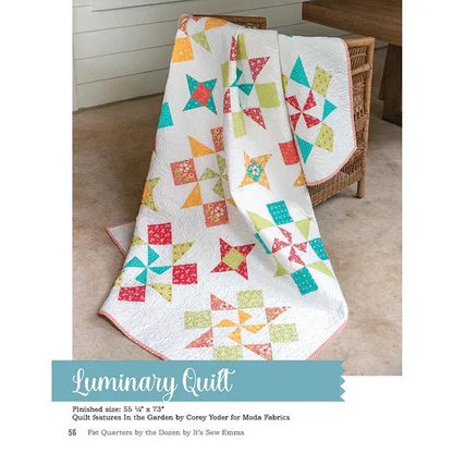It’s Sew Emma Fat Quarters By The Dozen Quilt Pattern Book - 12 Quilts with 12 Fat Quarters (Spiral Bound) ISE-963