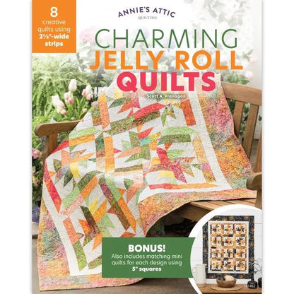 Annie's Quilting Charming Jelly Roll Quilts Pattern Book - 8 Creative Quilts Using 2.5" Strips Pattern Book (Softcover) A141482