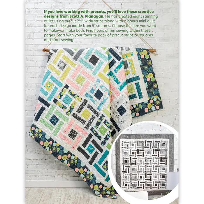 Annie's Quilting Charming Jelly Roll Quilts Pattern Book - 8 Creative Quilts Using 2.5" Strips Pattern Book (Softcover) A141482