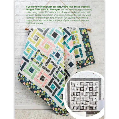 Annie's Quilting Charming Jelly Roll Quilts Pattern Book - 8 Creative Quilts Using 2.5" Strips Pattern Book (Softcover) A141482