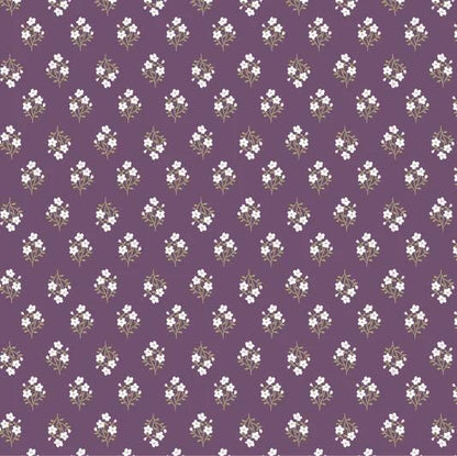 Poppie Cotton My Darling Deer Fabric Collection Meadow on Plum Authentic Premium 100% Cotton Fabrics