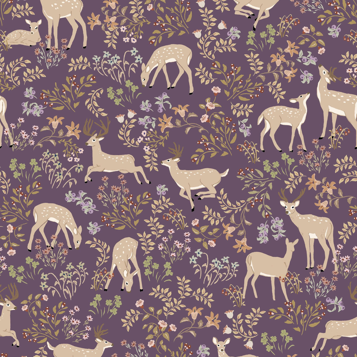 Poppie Cotton Little Star Baby Quilt Kit Featuring My Darling Deer Fabric Collection Finished Size: 40"x40"