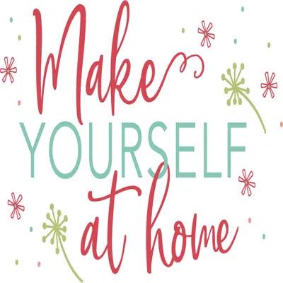 Maywood Studio Kimberbell Make Yourself at Home Fabric Collection Furniture Toss on Taupe 100% Cotton