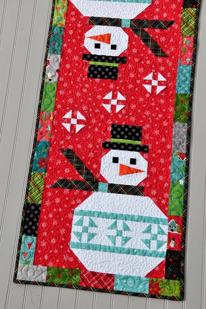 Anka's Treasures Mr. Frosty Table Runner Pattern ANK335 Finished Size: 20.5"x48.25"