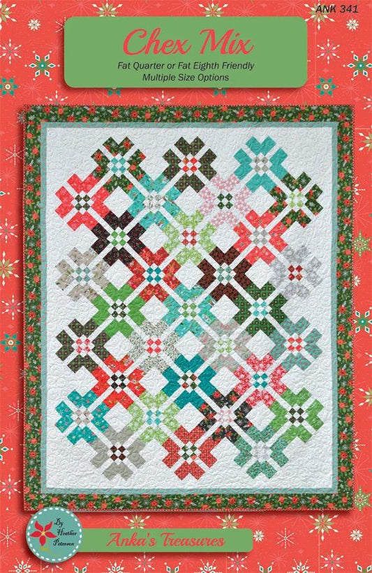 Anka's Treasures Chex Mix Quilt Pattern ANK341 - 4 Size Variations Per Pattern