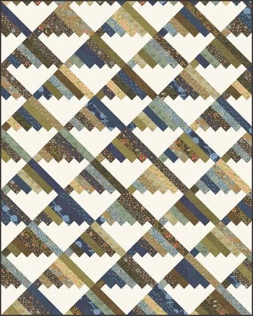 Modernly Morgan Scrap Mountains Quilt Pattern - 3 Size Variations Per Pattern MM-035