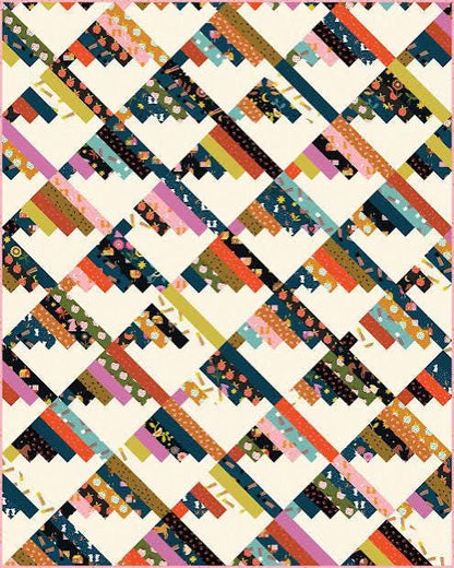 Modernly Morgan Scrap Mountains Quilt Pattern - 3 Size Variations Per Pattern MM-035