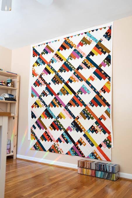Modernly Morgan Scrap Mountains Quilt Pattern - 3 Size Variations Per Pattern MM-035