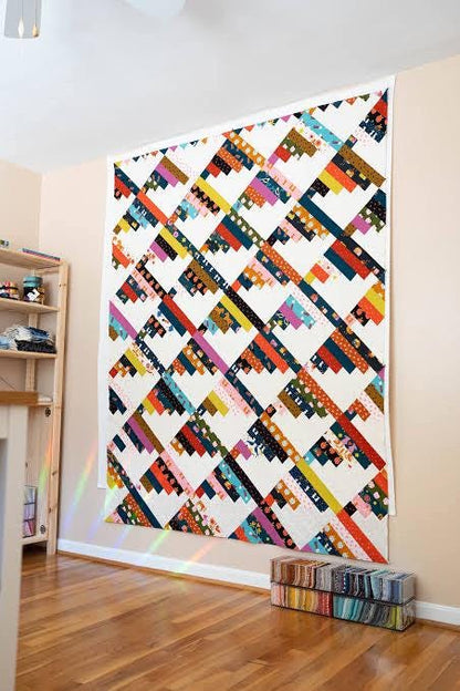 Modernly Morgan Scrap Mountains Quilt Pattern - 3 Size Variations Per Pattern MM-035