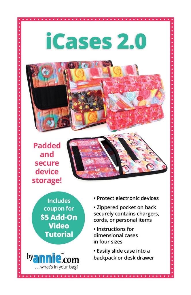 ByAnnie iCases 2.0 Pattern - 4 Size Variations Per Pattern (14 Colors of 18"x54" Mesh Packs Sold Separately)