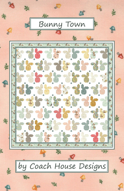 Coach House Designs Bunny Town Quilt Pattern Finished Size: 76"x78"