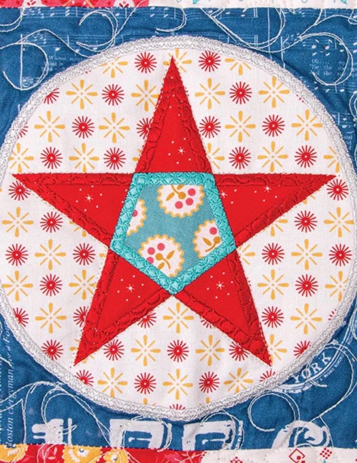 Riley Blake Lori Holt Farmhouse Star Quilt Machine Embroidery USB