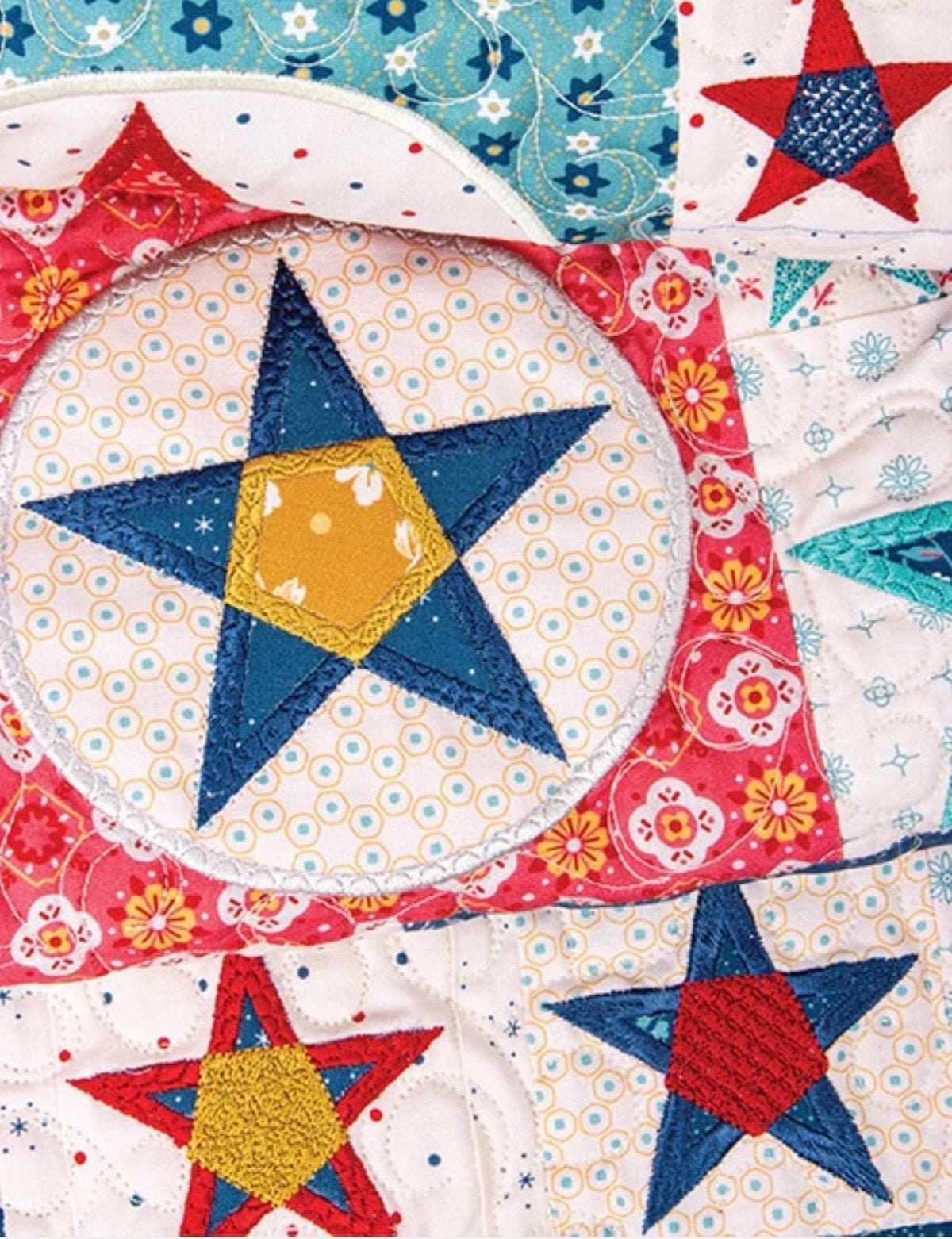Riley Blake Lori Holt Farmhouse Star Quilt Machine Embroidery USB