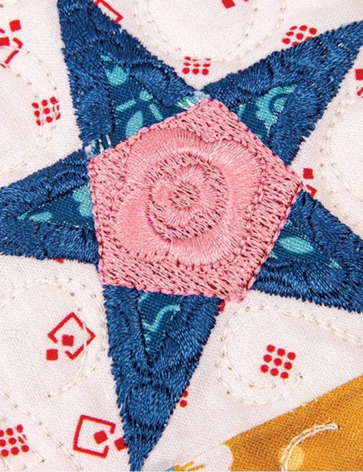 Riley Blake Lori Holt Farmhouse Star Quilt Machine Embroidery USB