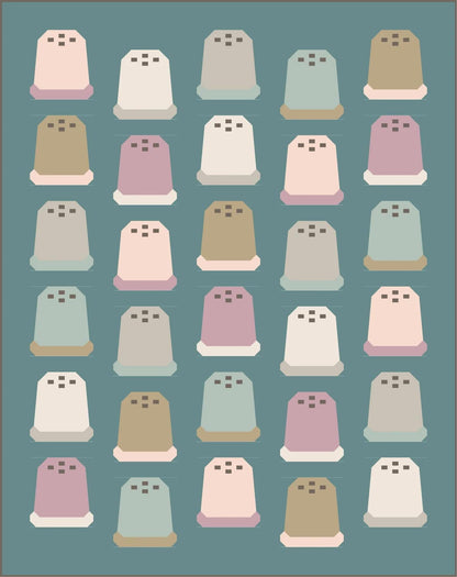 Pen + Paper Patterns Thimbles Quilt Pattern Finished Size: 57.5"x72.5" (Optional Fineline Glue Tip Sets Available)