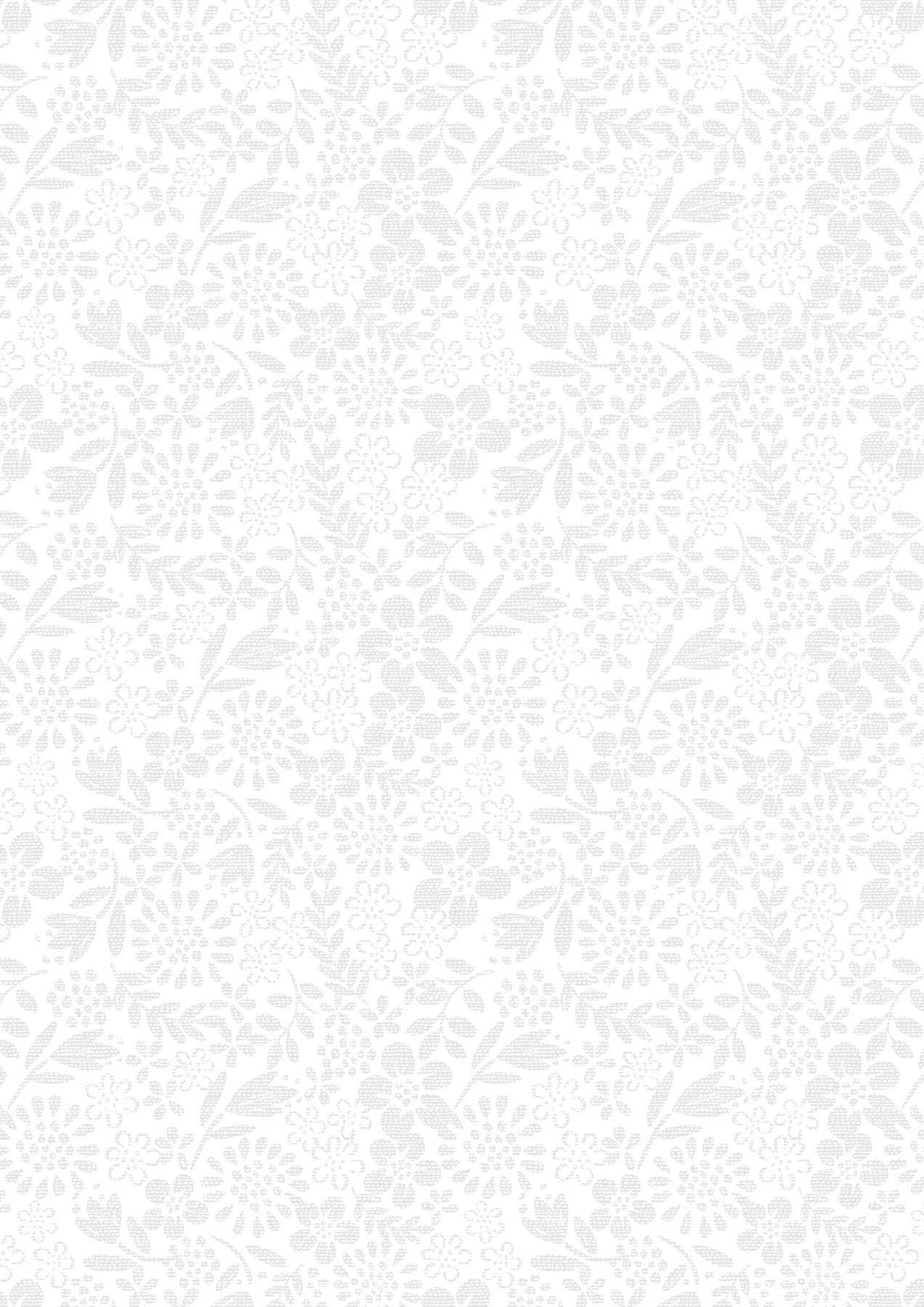 Lewis & Irene Tiny Tonals Fabric Collection Floral Garden White on White TT10.1 Authentic Premium 100% Cotton Fabrics
