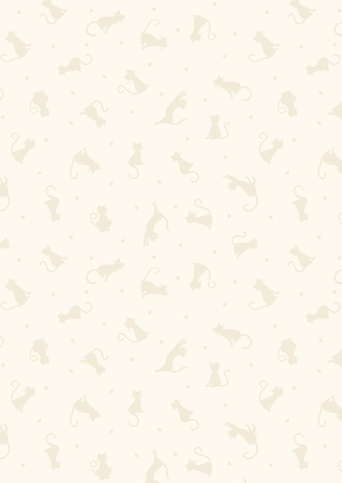 Lewis & Irene Tiny Tonals Fabric Collection Cats Cream on Cream TT6.2 Authentic Premium 100% Cotton Fabrics