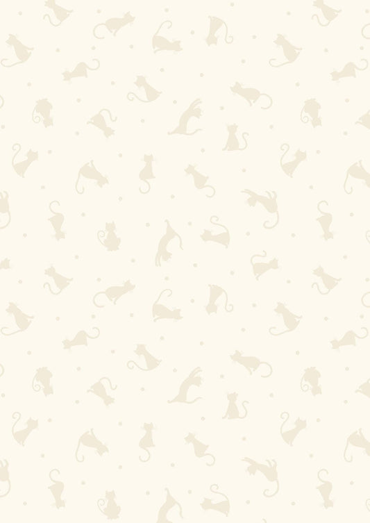 Lewis & Irene Tiny Tonals Fabric Collection Cats Cream on Cream TT6.2 Authentic Premium 100% Cotton Fabrics