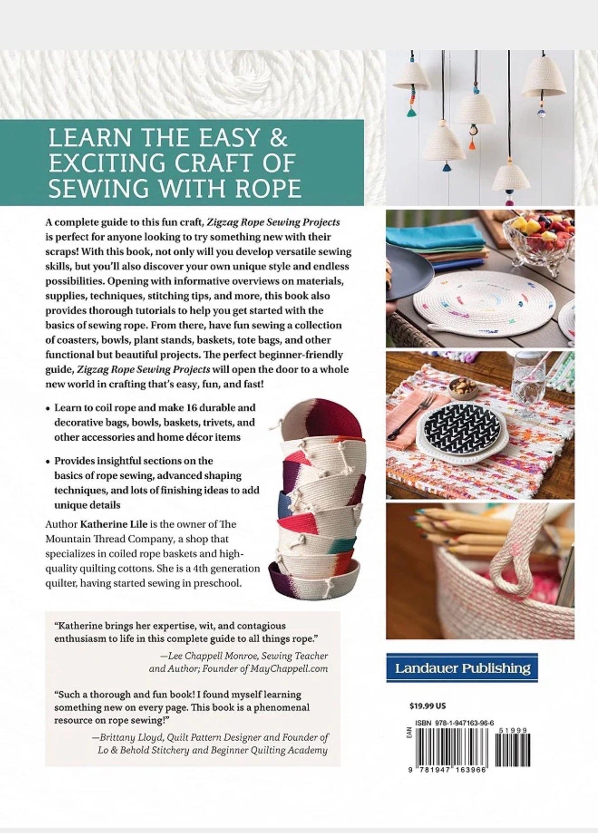 Katherine Lile Zigzag Rope Sewing Projects - 16 Projects Per Book (Softcover)