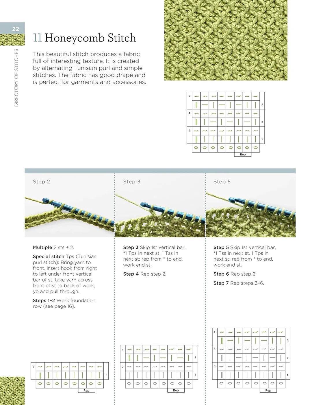 Anna Nikipirowicz Tunisian Crochet Stitch Dictionary 150 Essential Stitches