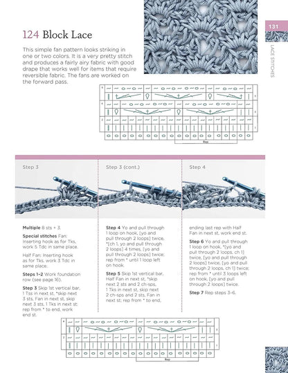 Anna Nikipirowicz Tunisian Crochet Stitch Dictionary 150 Essential Stitches