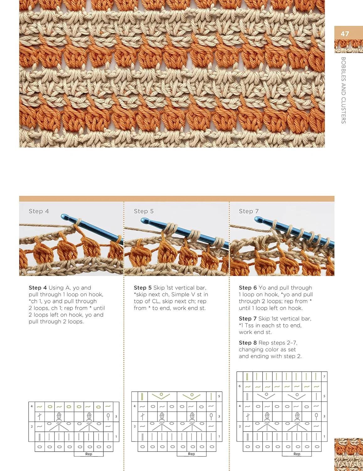 Anna Nikipirowicz Tunisian Crochet Stitch Dictionary 150 Essential Stitches