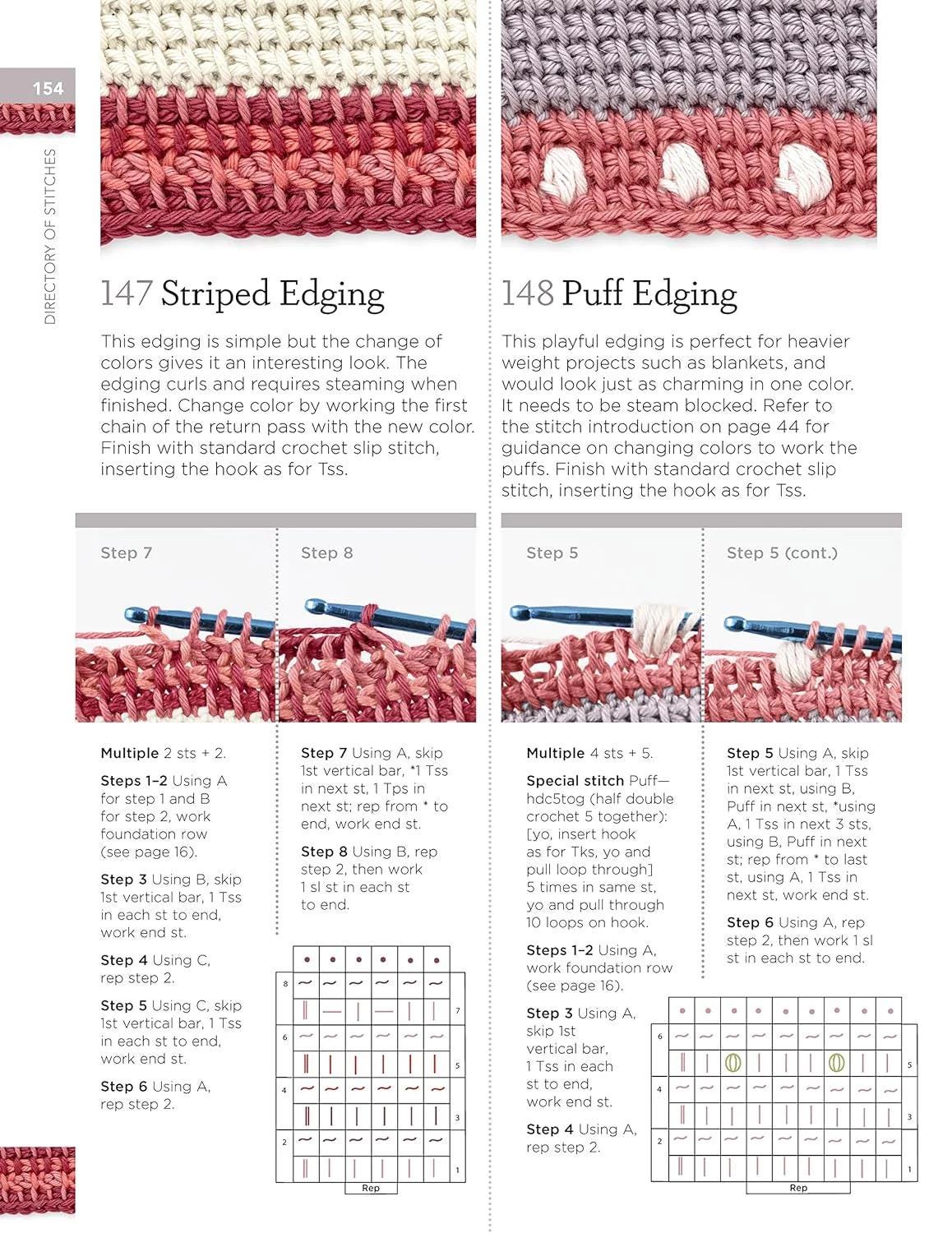 Anna Nikipirowicz Tunisian Crochet Stitch Dictionary 150 Essential Stitches