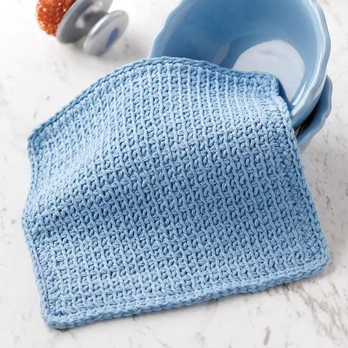 Annie's Crochet Learn-A-Stitch Dishcloths - 7 Projects Per Pattern Book